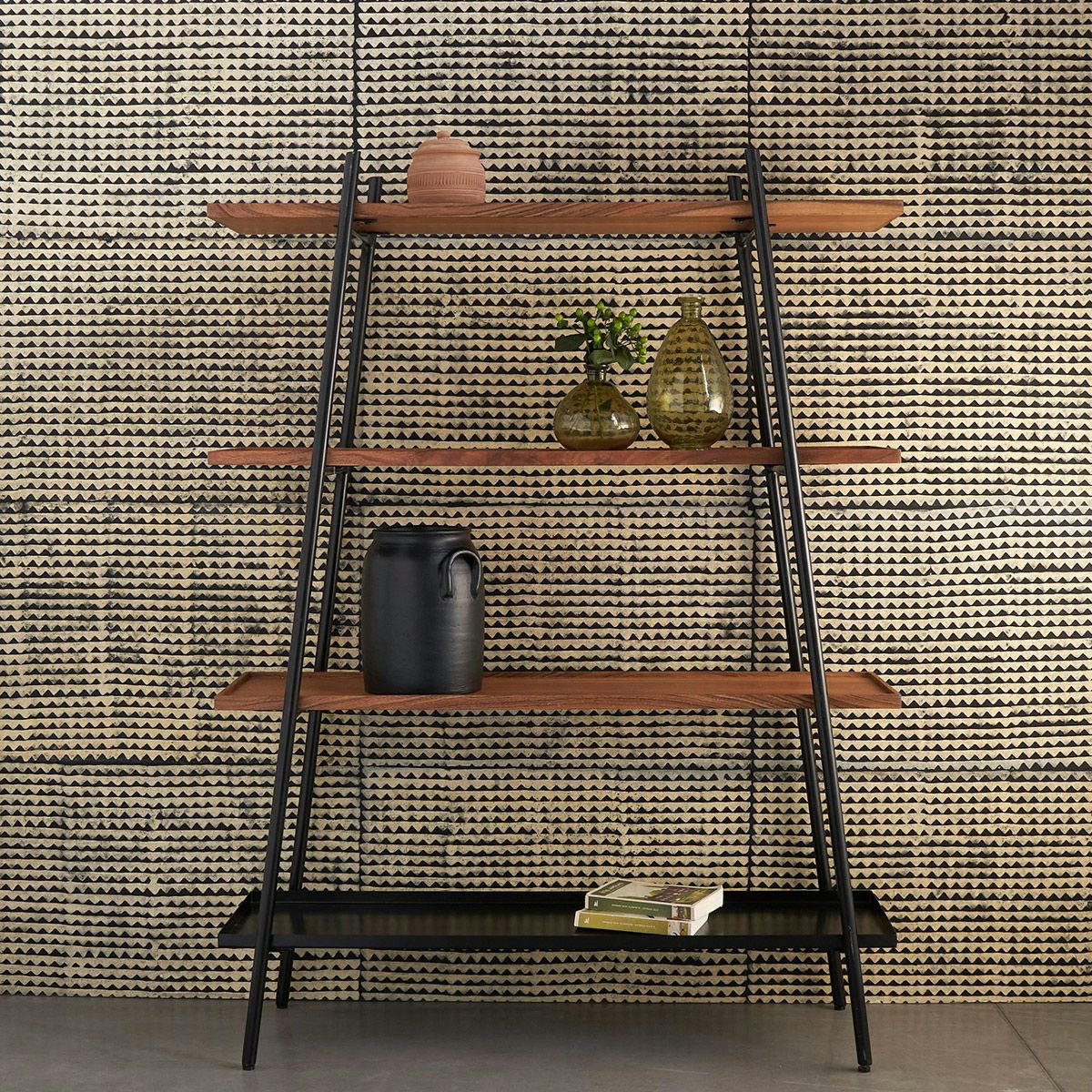 - Bibliothèque en acacia massif