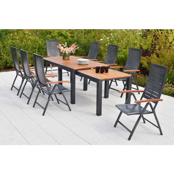 Gartenmöbel-Diningset »Tinos«, 9 tlg., 8 Sitzplätze, Aluminium