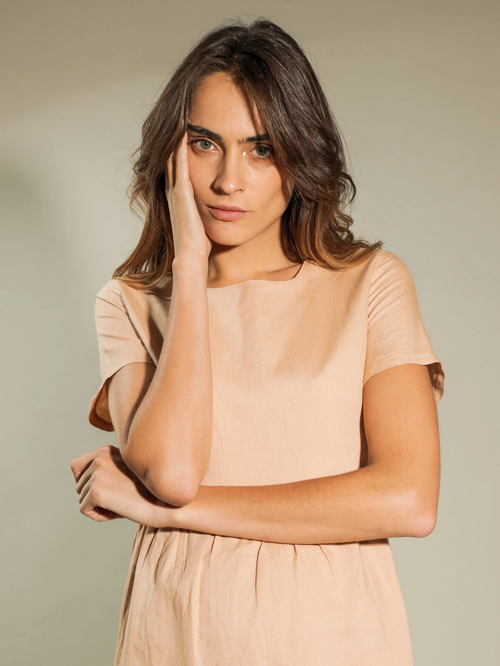 Claudia Linen Maxi Dress