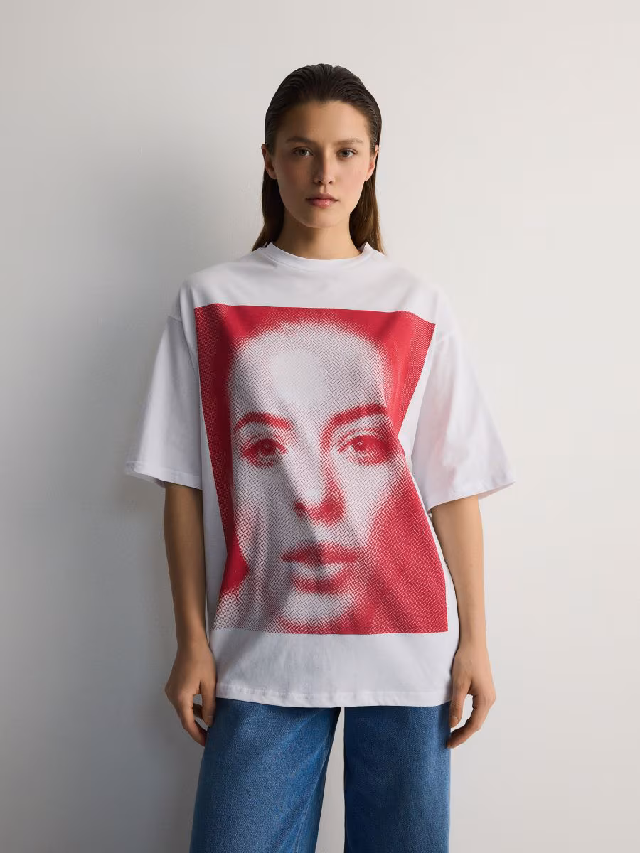 Cotton T-Shirt With Print