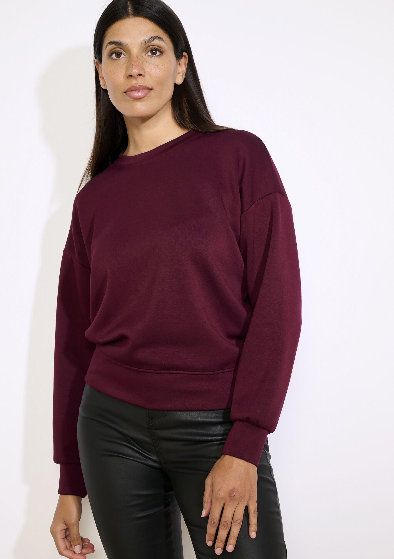 Zachte trui met lange mouwen