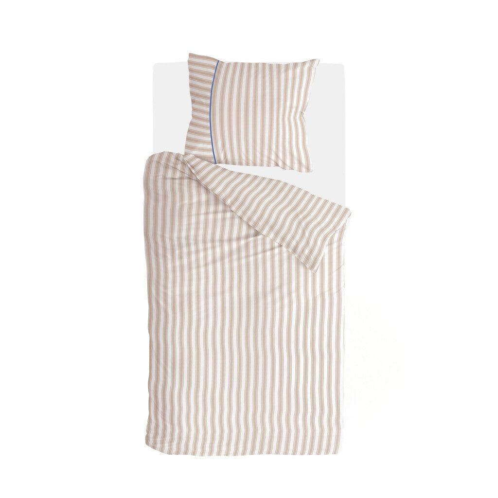 Walra - Dekbedovertrek Refined Lines - 140x220 cm - Zand