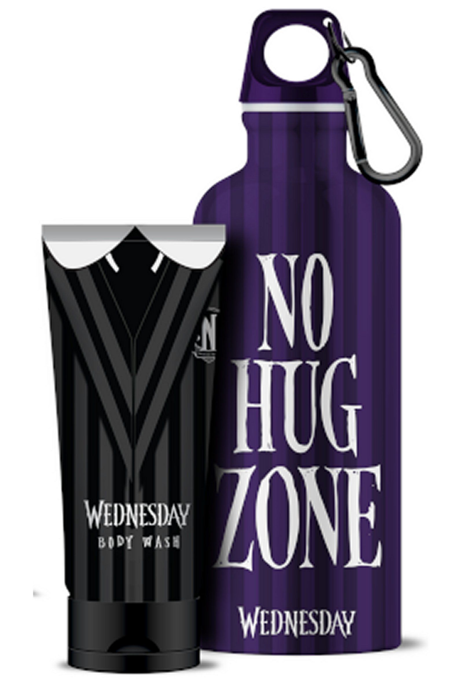 Wednesday Addams Family Body Wash 150ml and Water Bottle