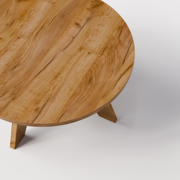 KOLM Stolik kawowy okrągły BELLØ68 cm Dąb Craft
