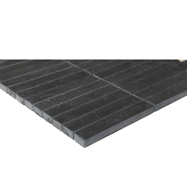 Mosaïque anthracite effet pierre 30,4x30,3cm Slate