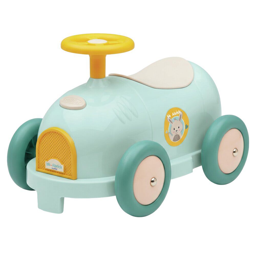 Porteur bébé bolide Abrick plastique bleu L52,5cm