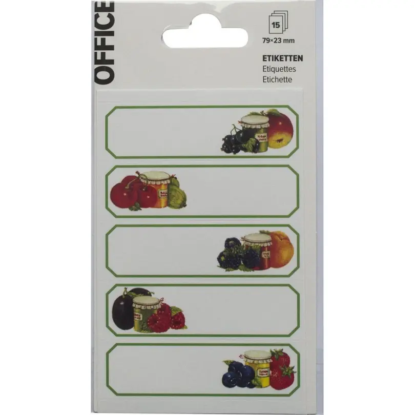 Etiketten 15er-Set Office Universal