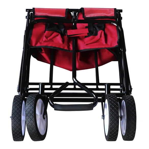 Bollerwagen, rot, BxHxL: 54 x 62 x 103 cm, max. Belastung: 80 kg