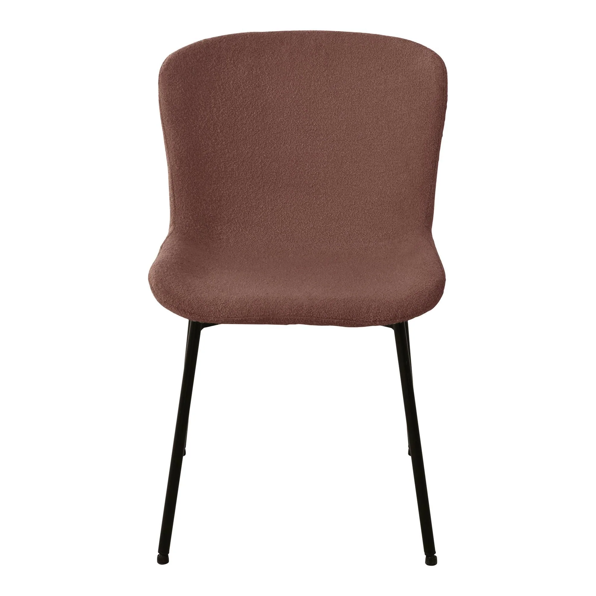 Set van 2 eetkamerstoelen Maceda bouclé