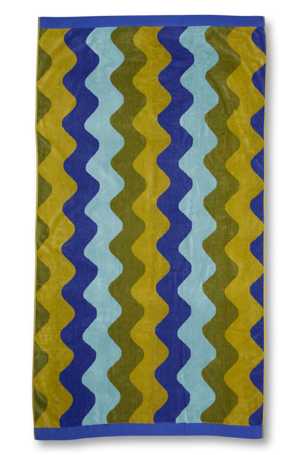 KAAT Amsterdam Waves - 100 x 180 cm - Blauw Groen