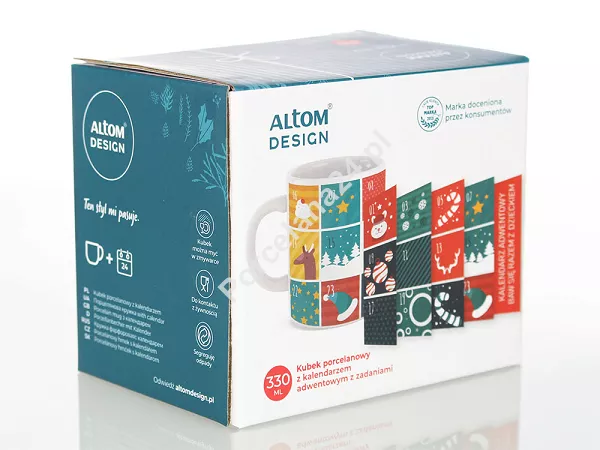 Kubek 330 ml Altom Design - Z kalendarzem adwentowym A 07.CHR.2656