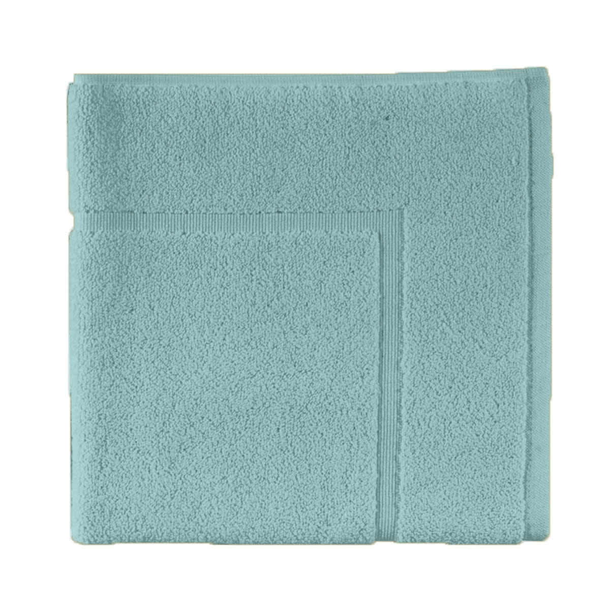 AQUA - Tapis de bain uni en coton gris Plume 60x100