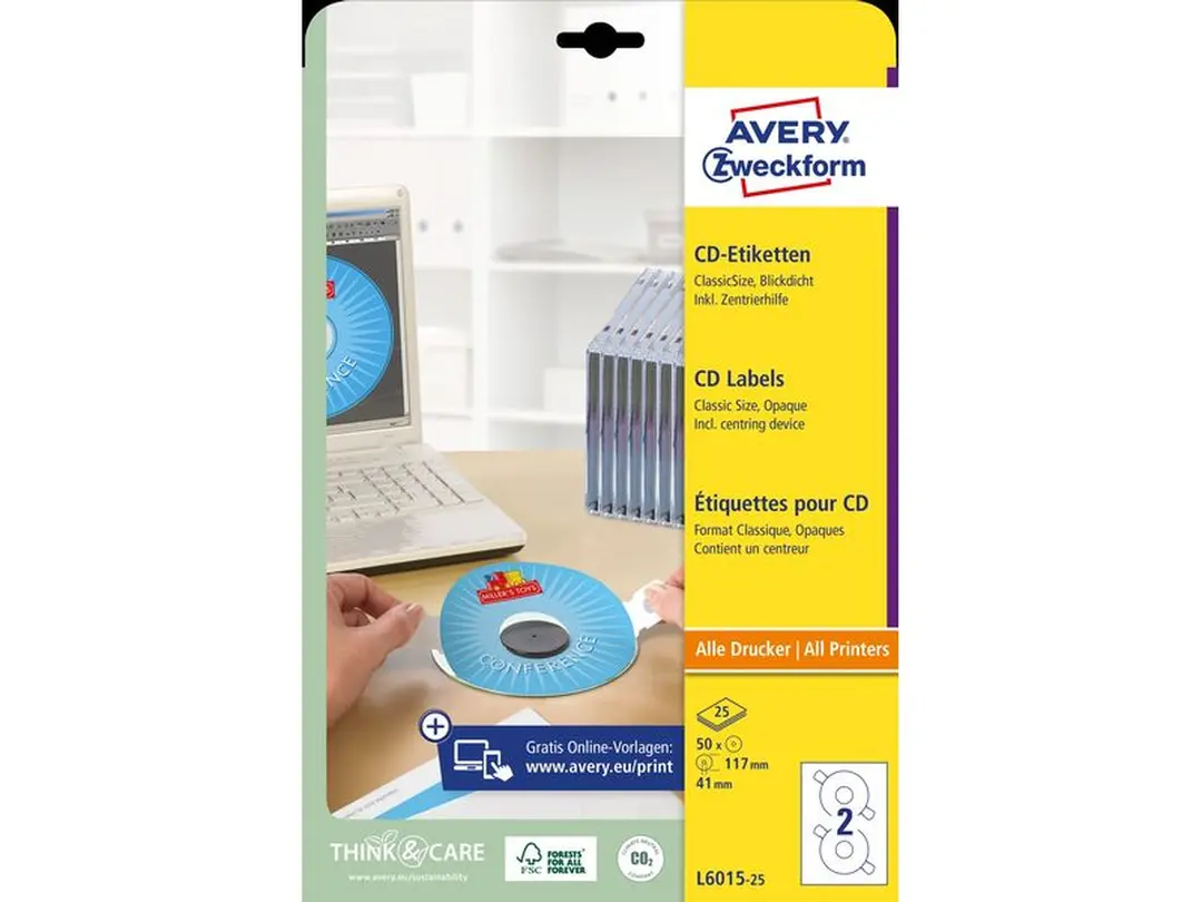 Etiketten 25er-Set ClassicSize