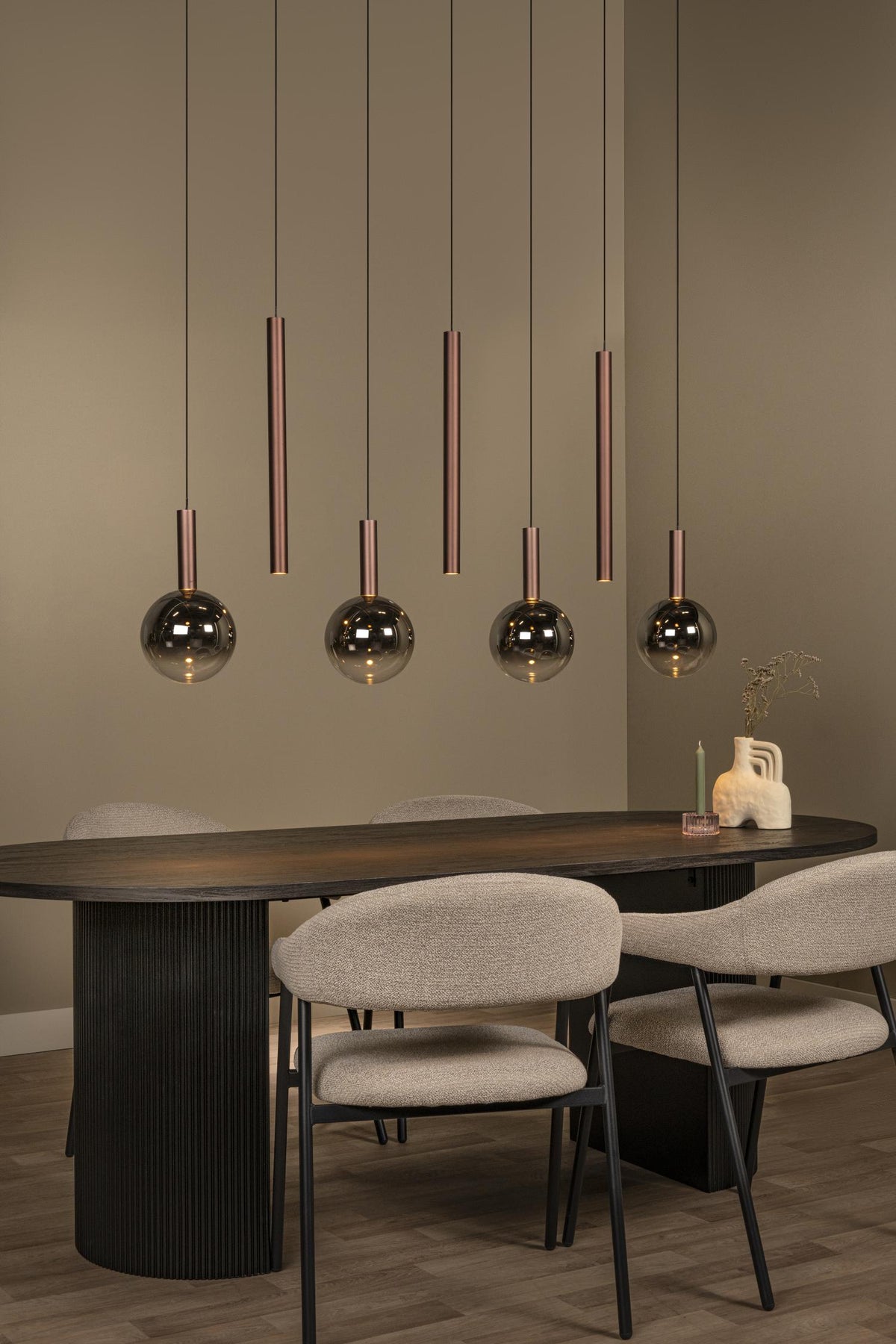 Lucide hanglamp JASMINE - Geïntegreerde LED - Koper