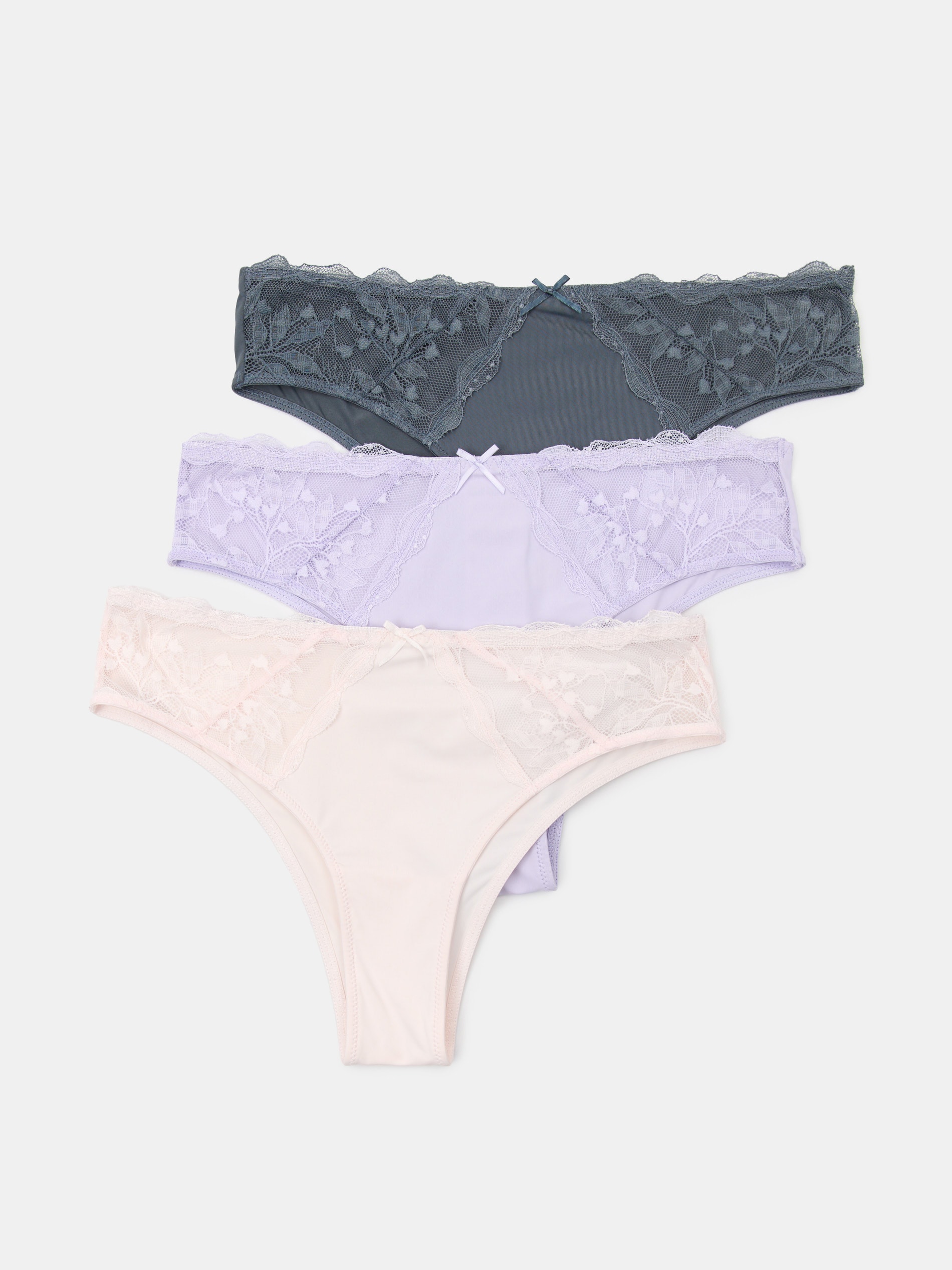 Koronkowe brazyliany 3 pack