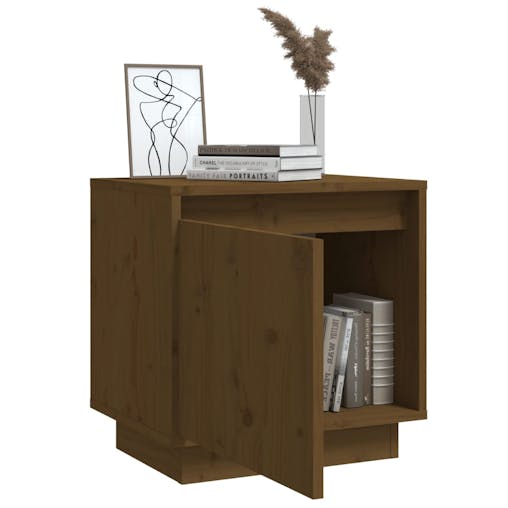 NNEVL Bedside Cabinets 2 pcs Honey Brown 40x30x40 cm Solid Wood Pine