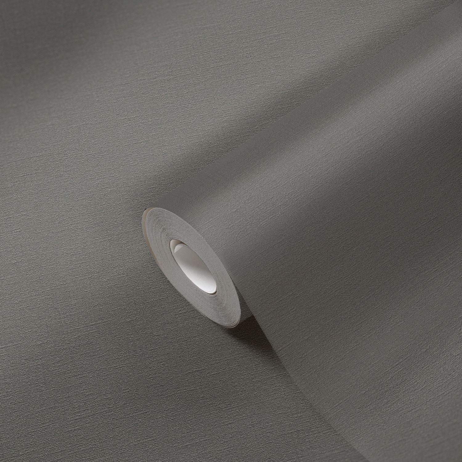 A.S. Création behang effen antraciet grijs - 53 cm x 10.05 m - AS-376034