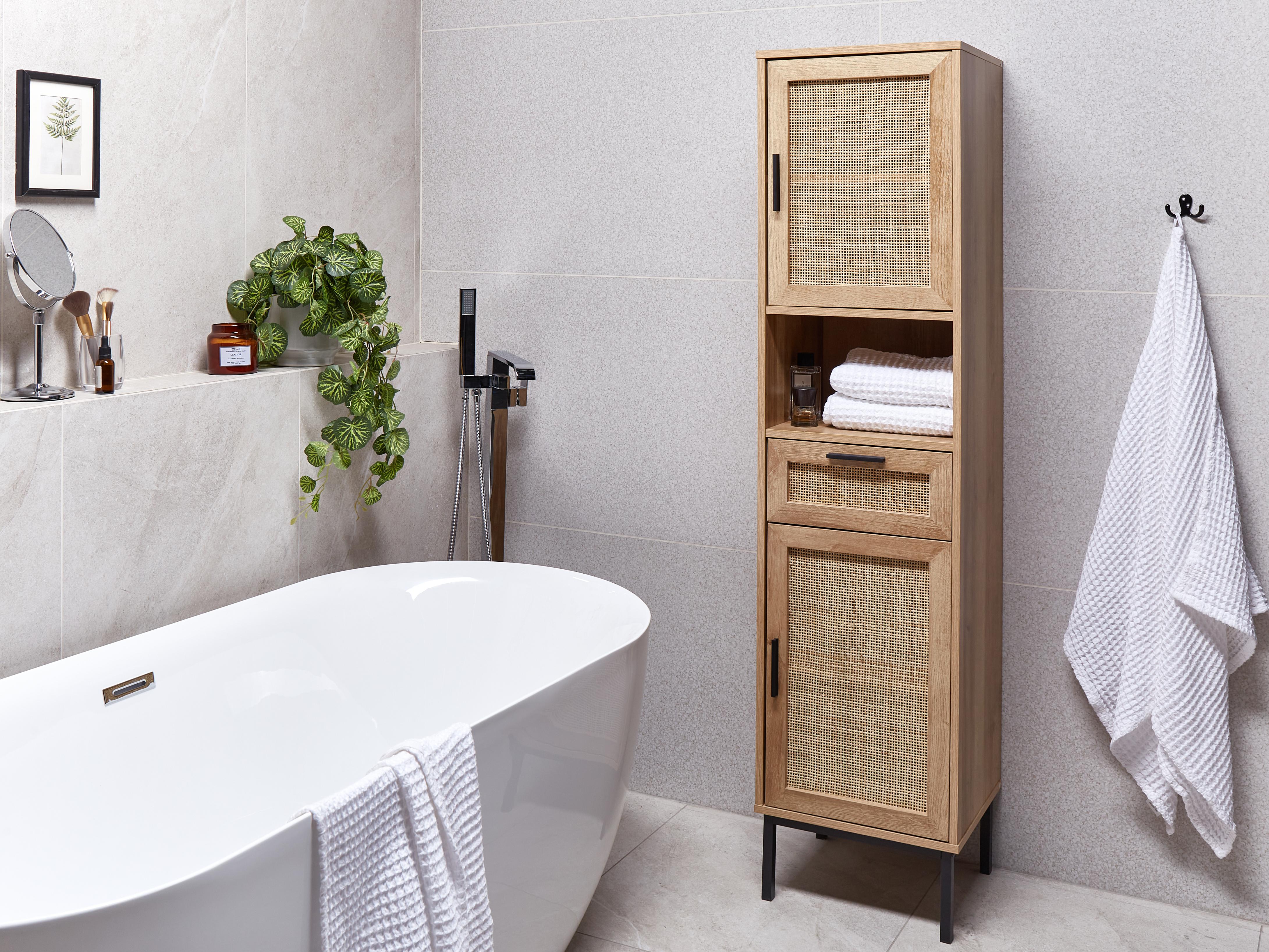 Bathroom Cabinet ROSELL 40 cm Light Brown