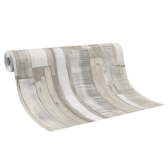 Papiertapete, beige, BxL: 53 x 1005 cm, grob