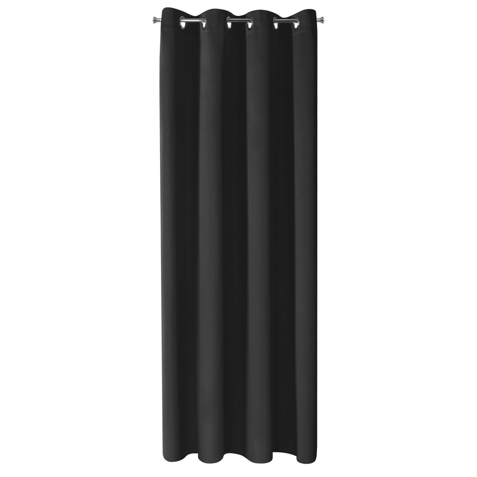 Zasłona zaciemniająca na przelotkach NERISA 140X250 czarna