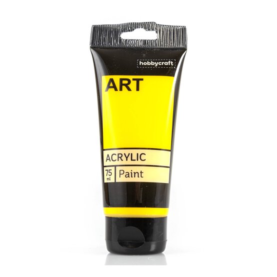 Primary Yellow Art Acrylic Paint 75ml