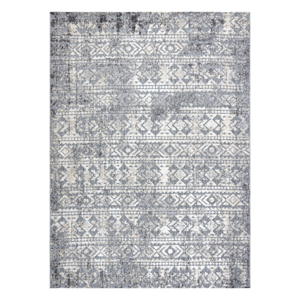 Dywan Strukturalny SOLE D3732 Aztecki, romby - płasko tkany 80x150 cm