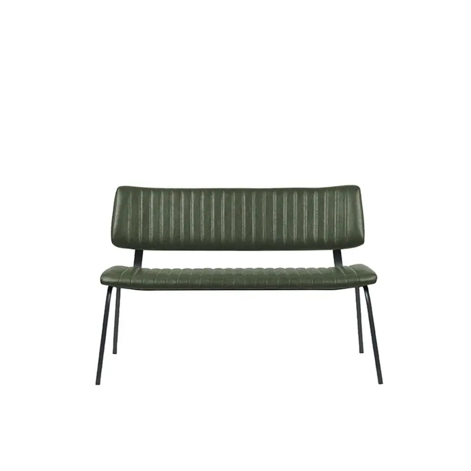 LABEL51 Eetkamerbank Gusto - Hunter - PU-Leder - 120 cm