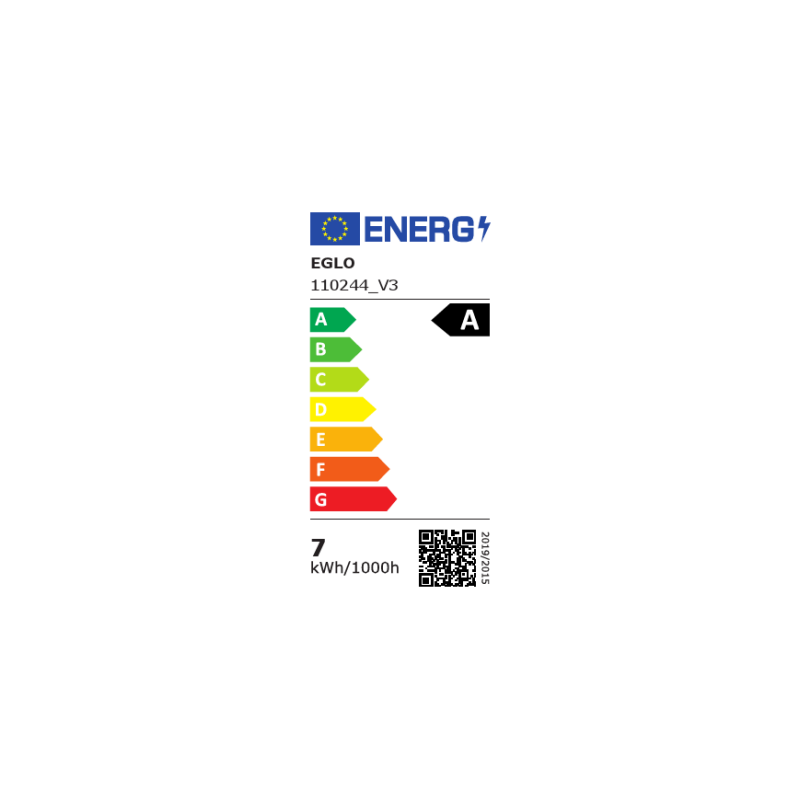 Ampoule LED A60 transparente Ø 6 cm E27 7 W EGLO