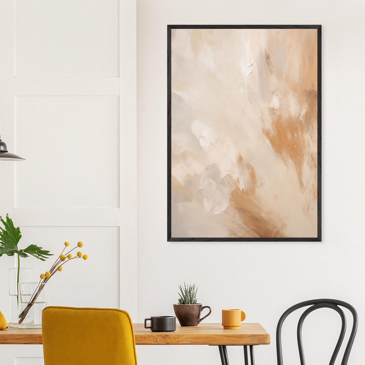 Artfulprints Poster Abstract - Golden touch 2  - 70x100 cm - Terracotta