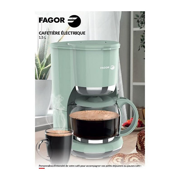 Cafetiere filtre - FAGOR - FG1560 - 1,5L - 12 tasses - Maintien au chaud