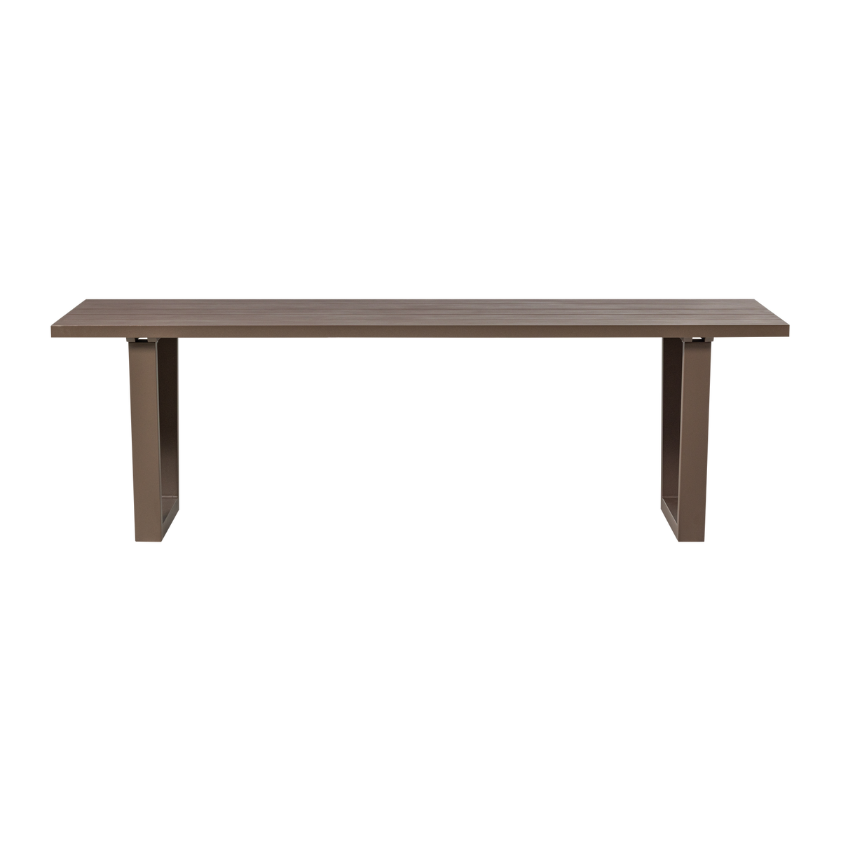WOOOD tuintafel Bear - Aluminium - Bruin - 75x240x87
