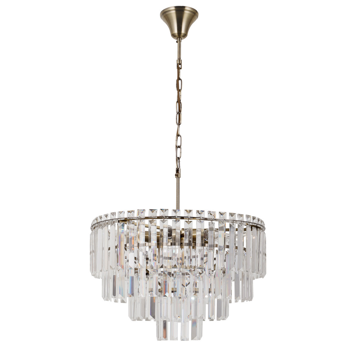 Żyrandol Buena łańcuch brąz antyczny 9xE14x40W wym:97x48x48cm IP20 Italux
