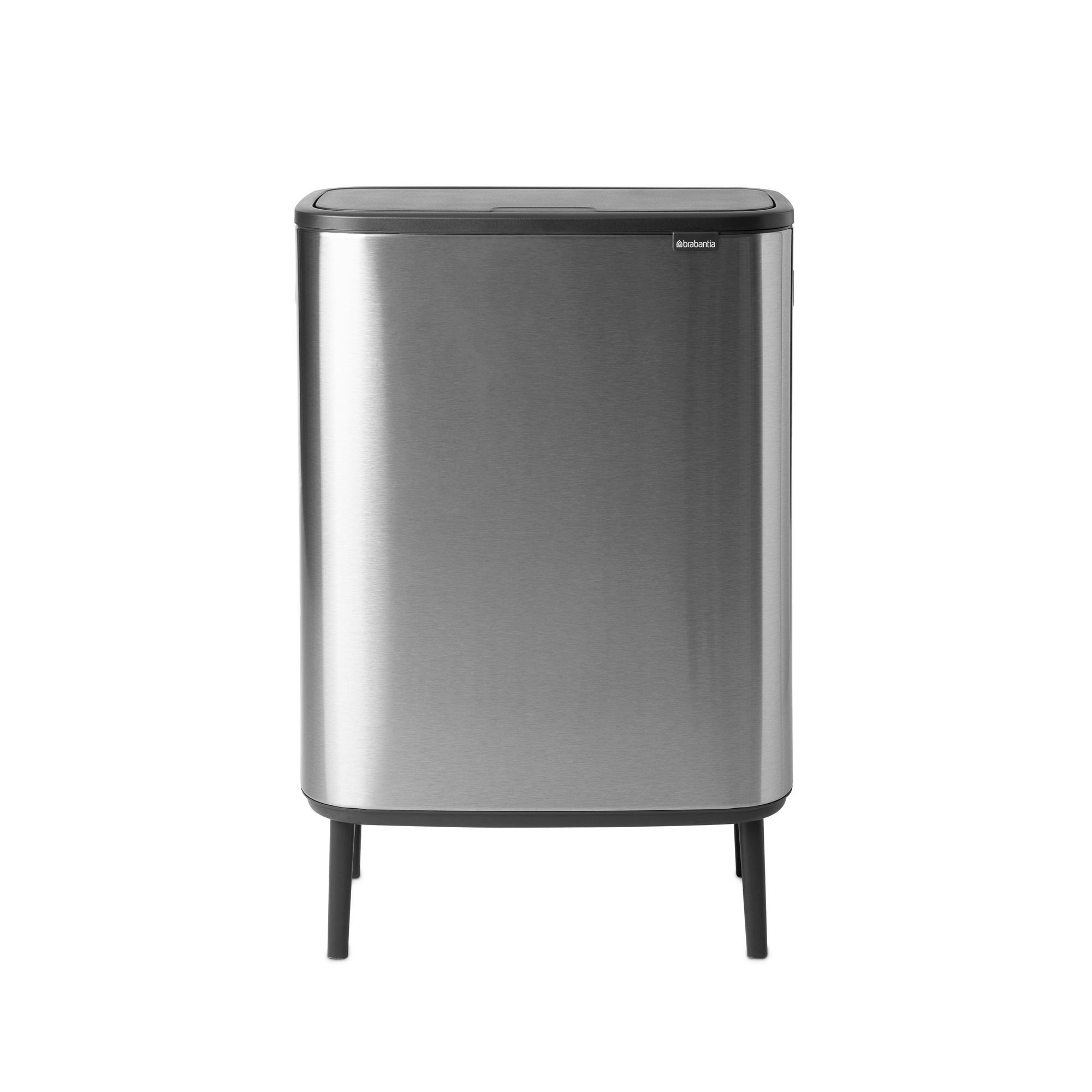 Brabantia Bo Touch Bin Hi, met 1 binnenemmer, 60 liter - Matt Steel Fingerprint Proof