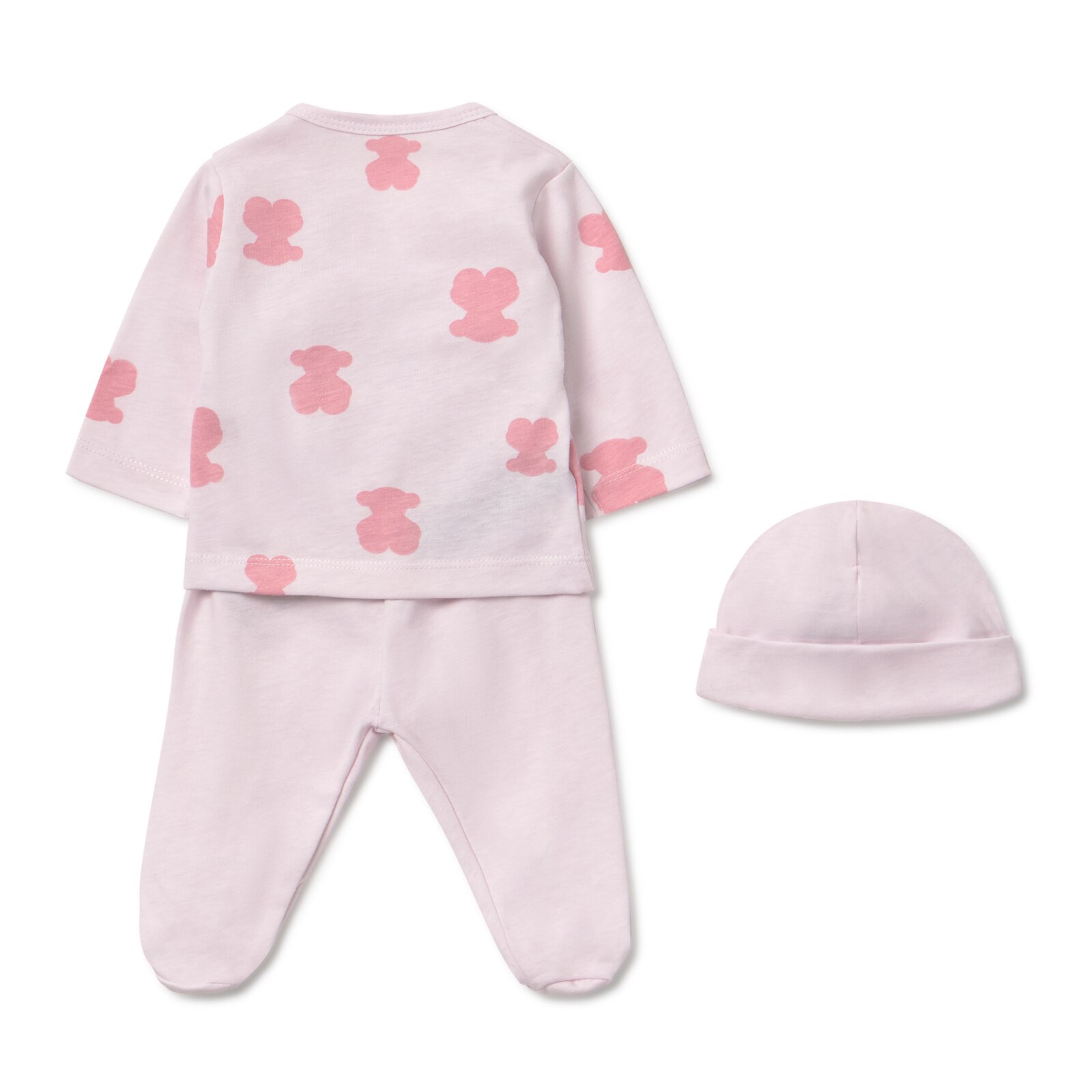 Set de bebé para primera puesta Fluffly rosa