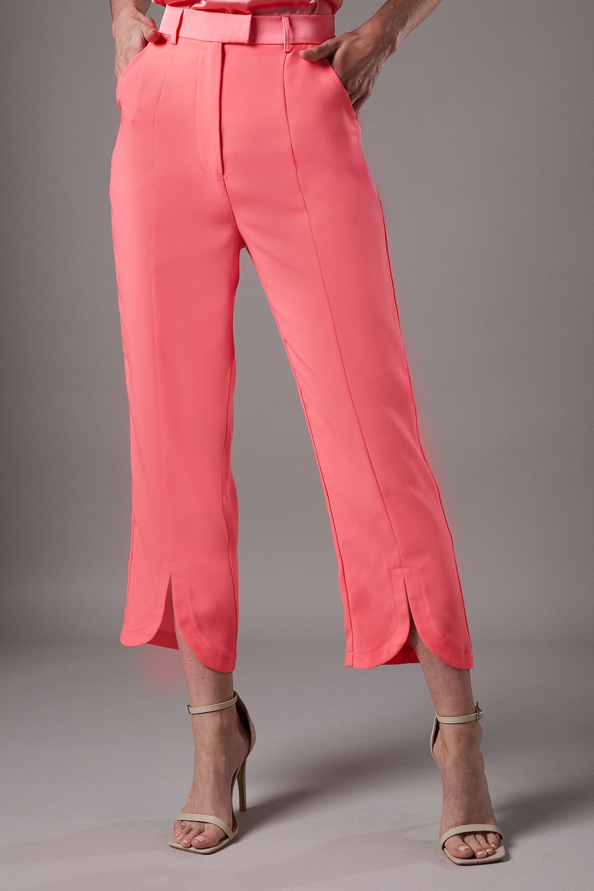 Coast Lisa Tan Split Front Trouser