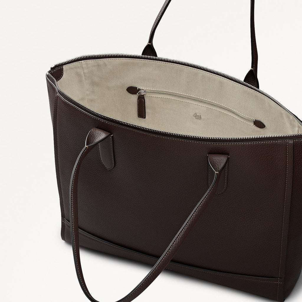Oak Street - Medium Ziptop Tote Bag