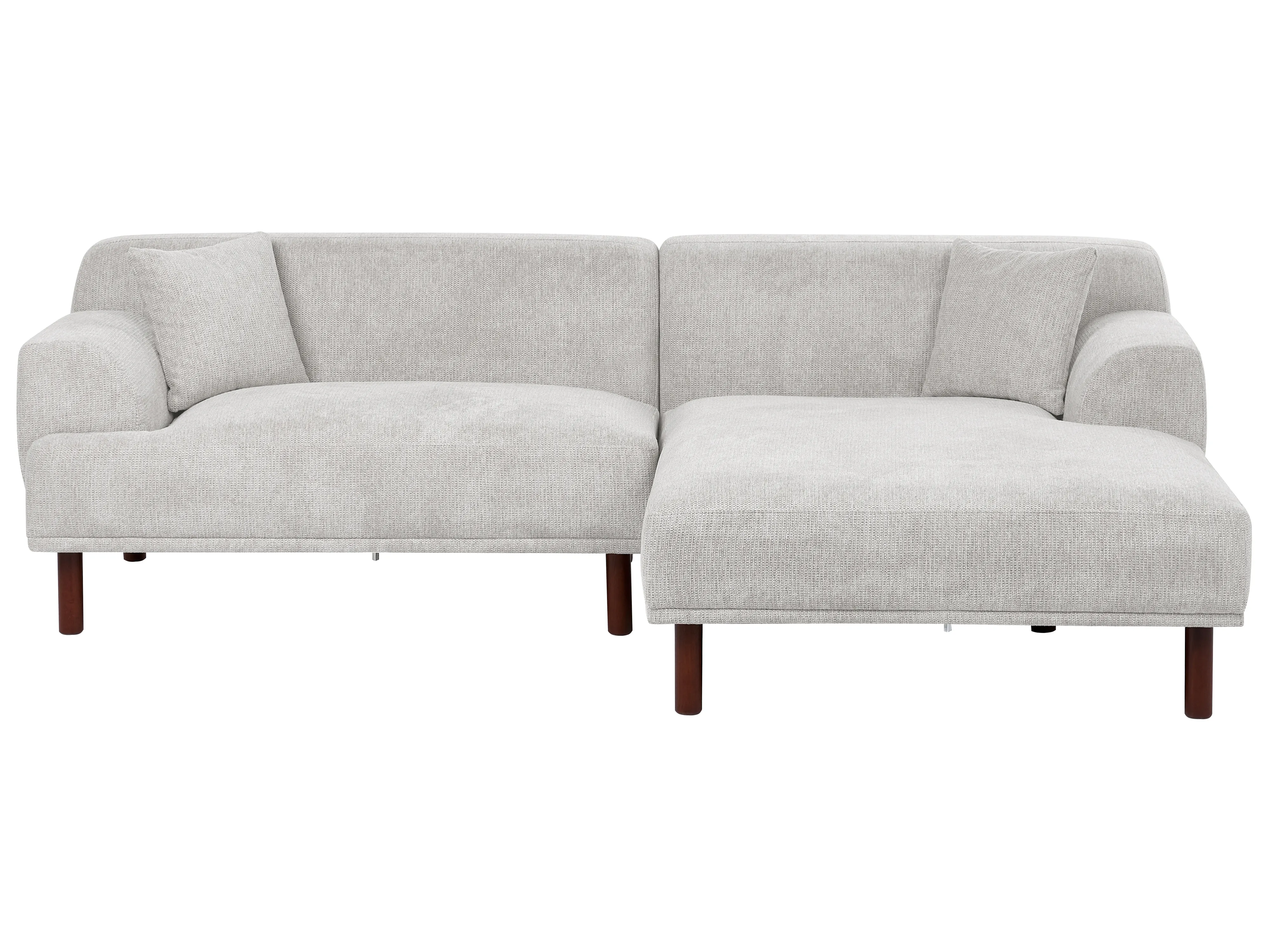 Ottoman HOLT Fabric Light Grey