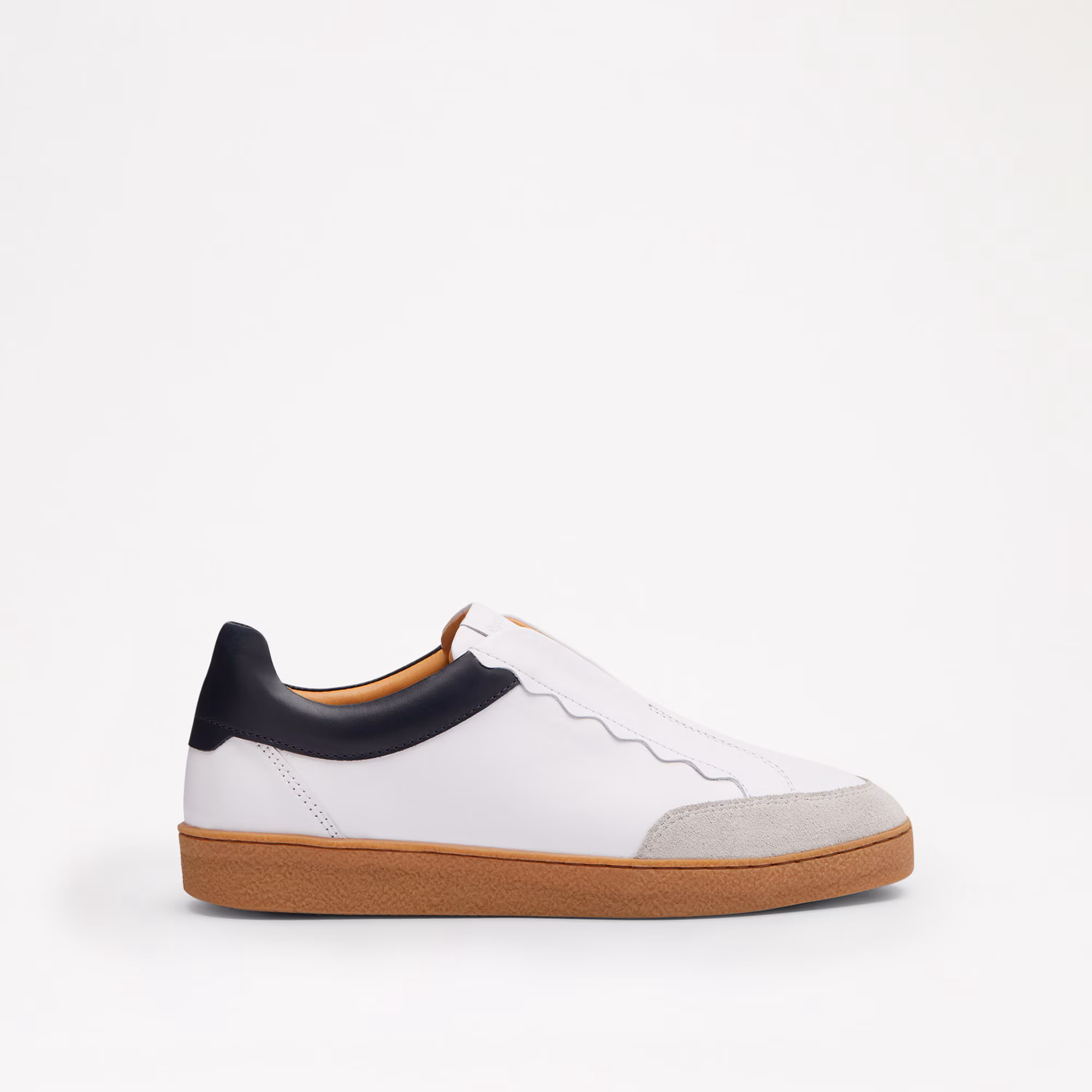 Roll Up<br>Scalloped Laceless Trainer