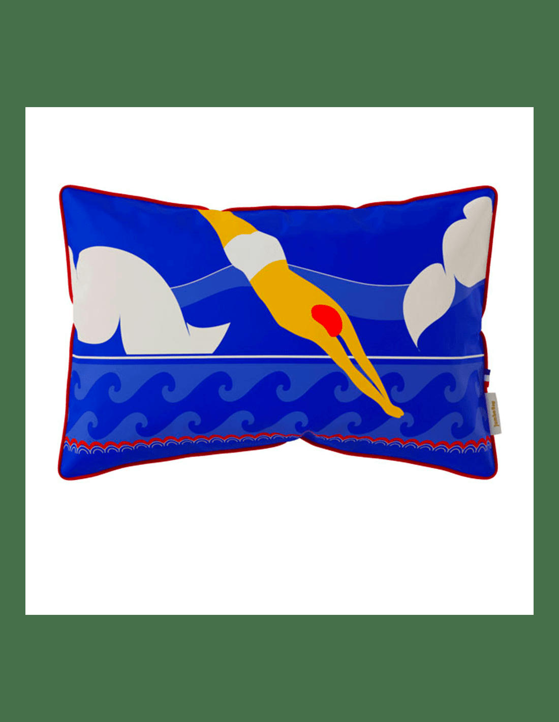 COUSSIN DÉCO - Coussin garni en tissu imprimé 60x40 cm Athlète