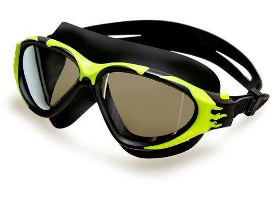 Outbound Hybrid Adult Swim Goggles, Yellow, Ages 14+