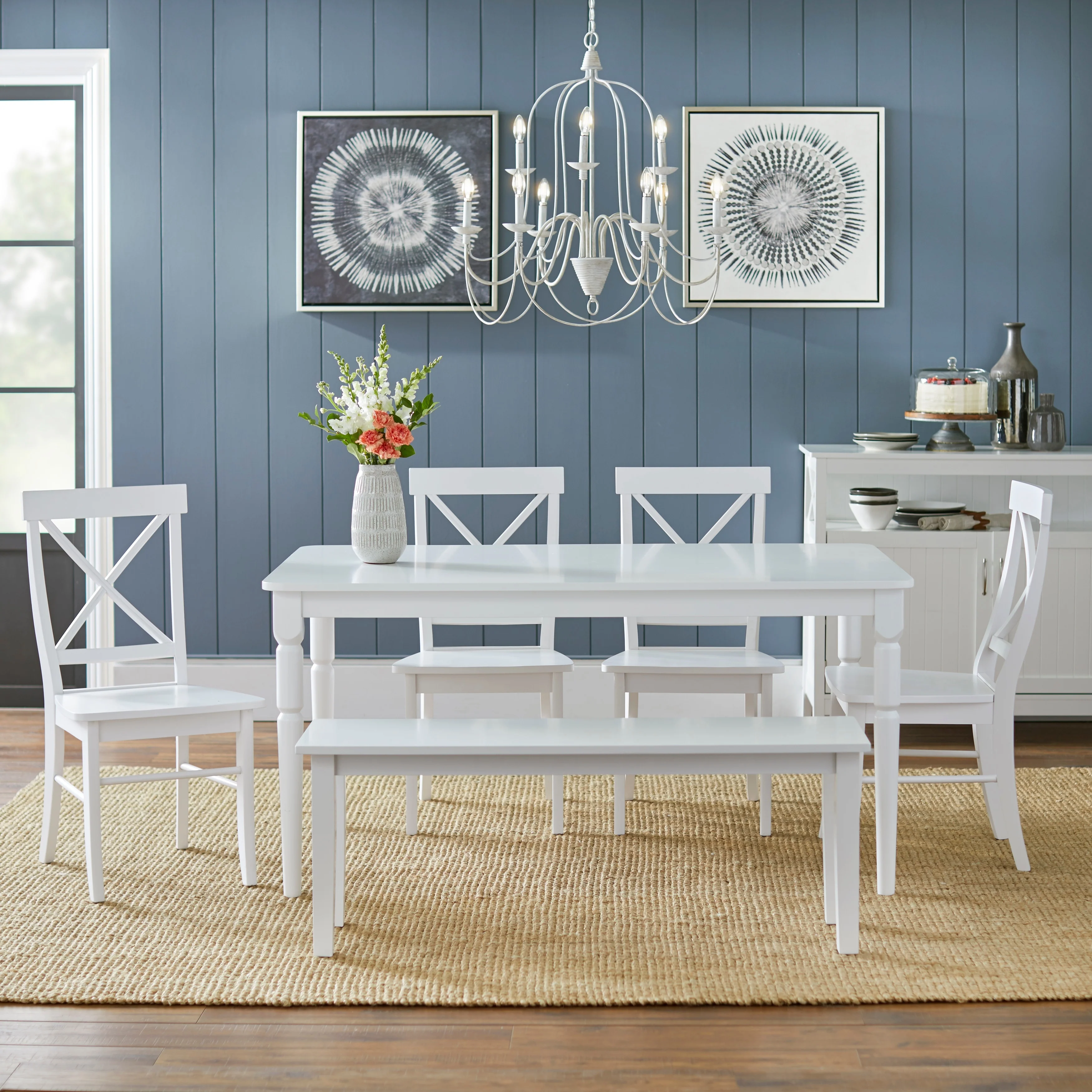 Simple Living 6-piece Albury Dining Set with Dining Bench