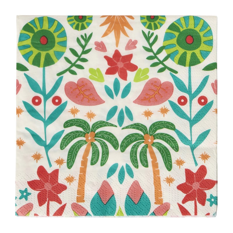 Servetten tropical - 33x33 cm - set van 20