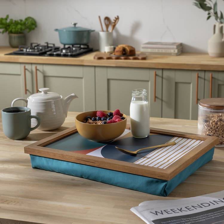 Habitat Geo Fabric Cushion Lap Tray