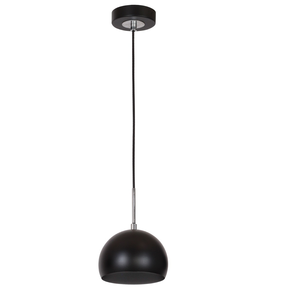Lampa wisząca czarny mat-chromowana Cool 1xE27x15W Luminex