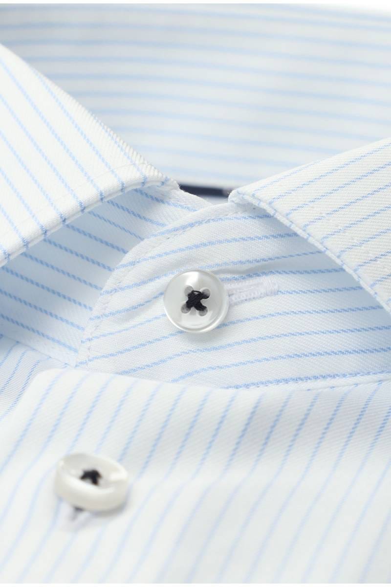 ETERNA Modern Fit Hemd mittelblau, Gestreift