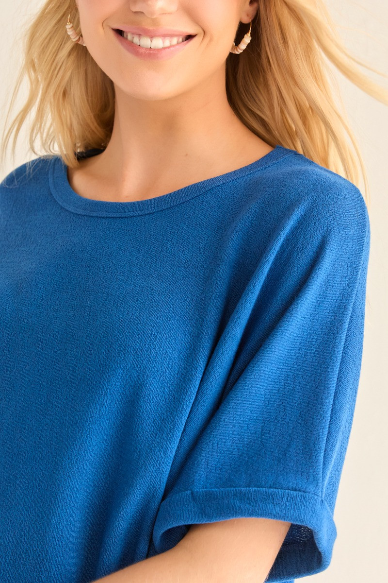Annabeth Crew Neck Dolman Tee