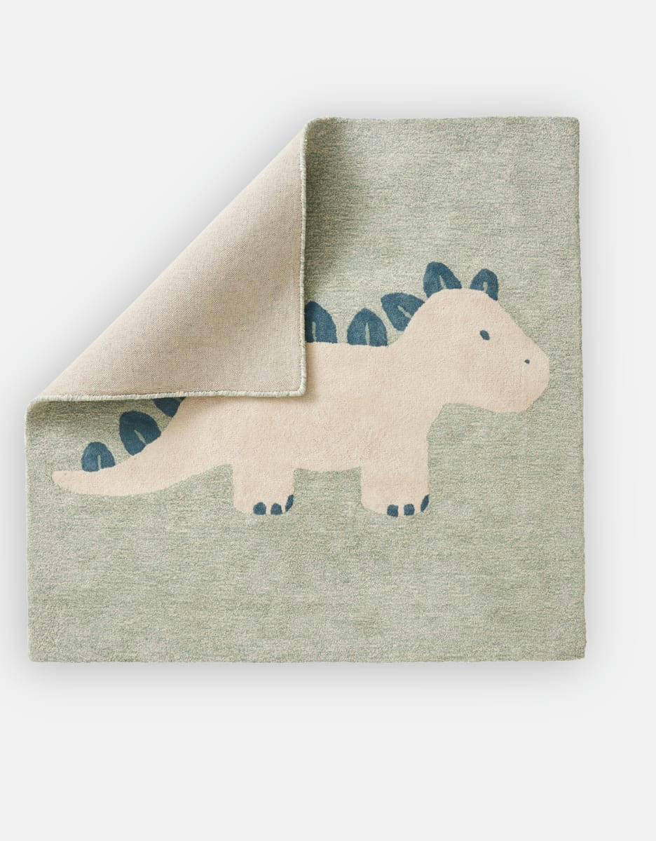 - Tapis dinosaure 120 x 120 cm eucalyptus