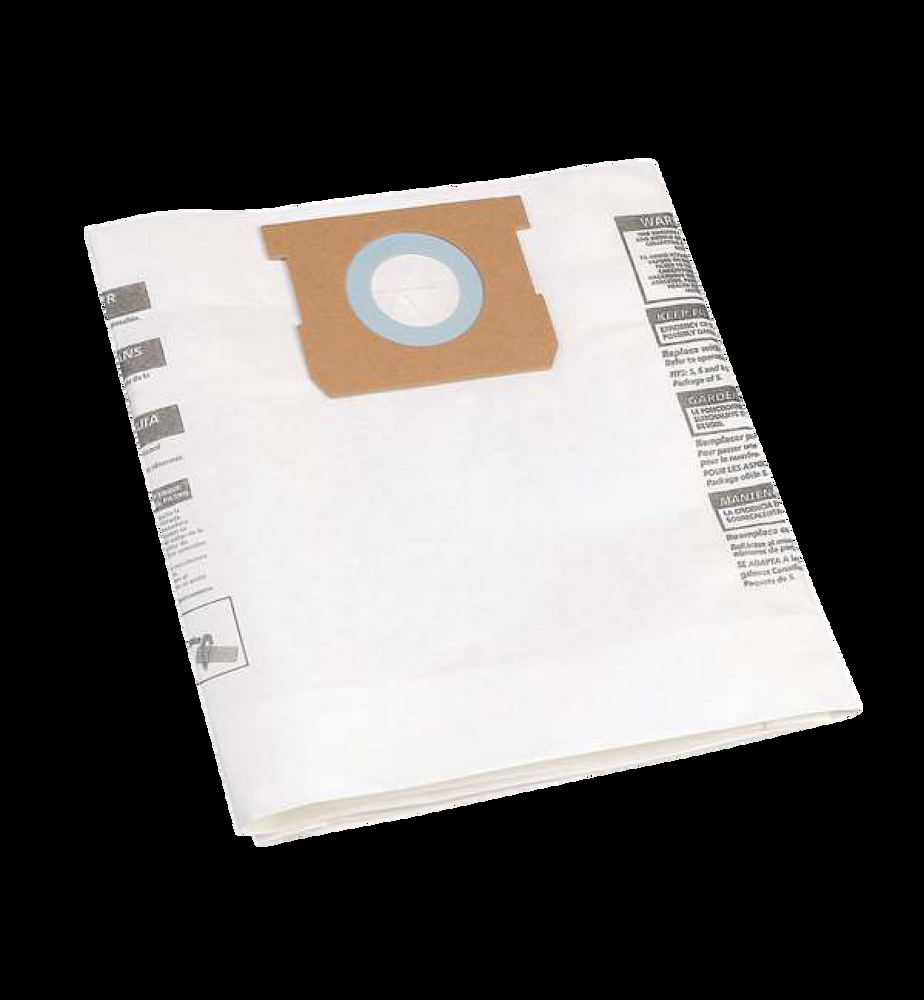 Shop-Vac® Disposable Paper Dust Collector Filter Bags for Wet/Dry Shop Vacuums, 18-30-L, 3-pk