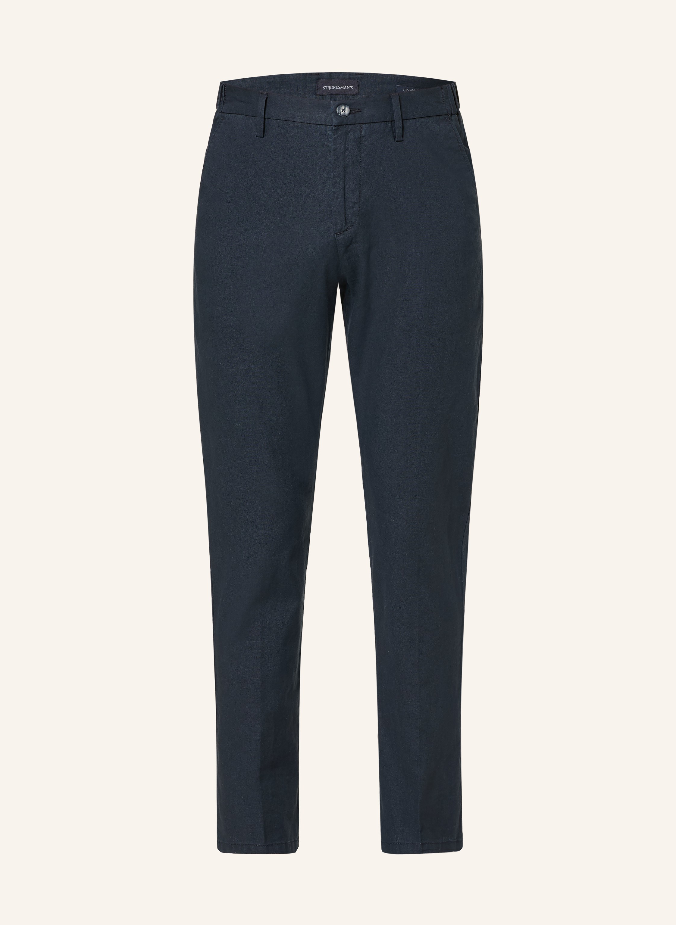 STROKESMAN'S Chino Regular Fit mit Leinen