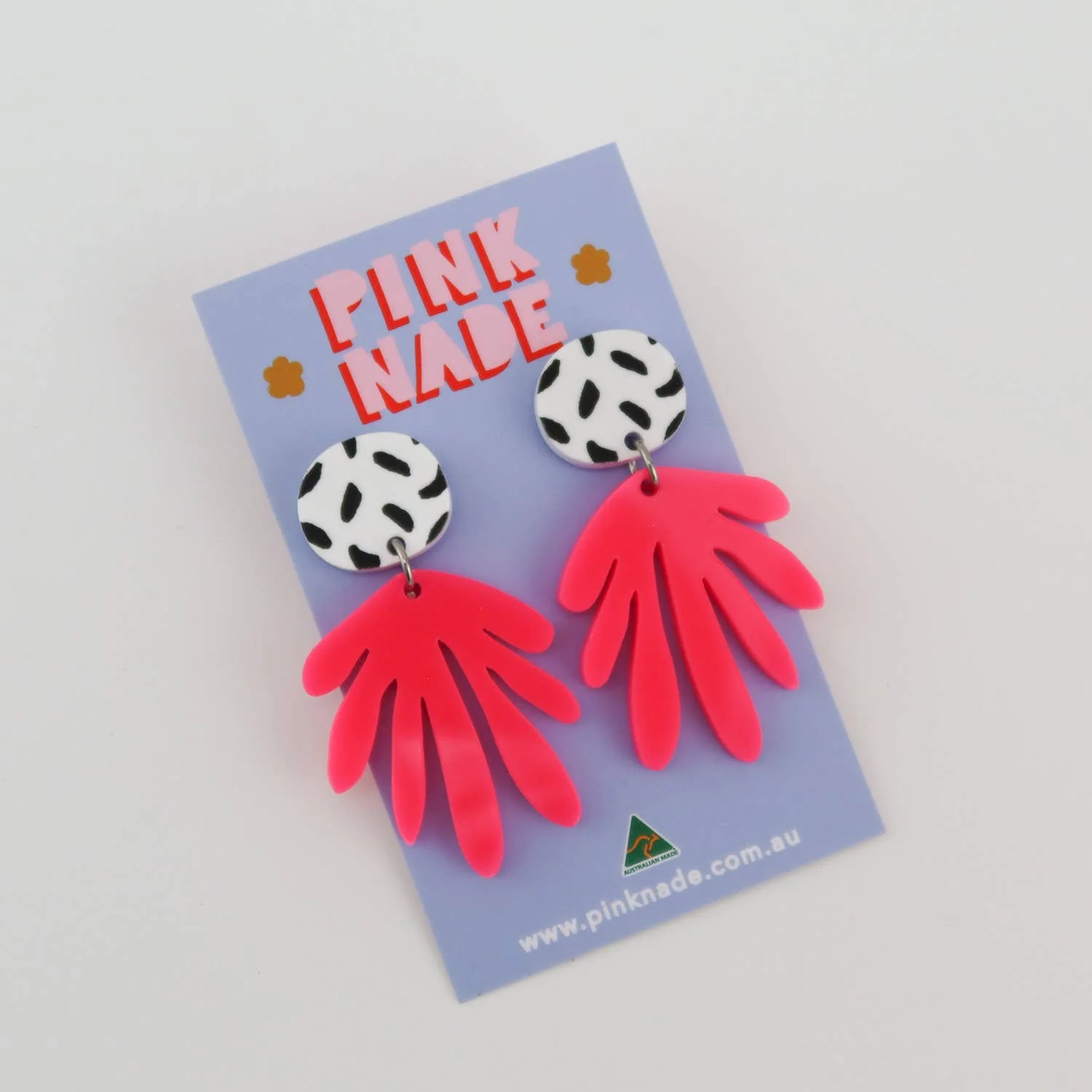 Deanne Hot Pink Dangle Earrings